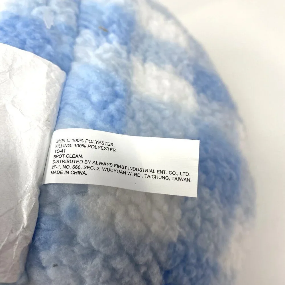 Target Comp Bid Blue Gingham Easter Egg Plush Throw Pillow 10.75